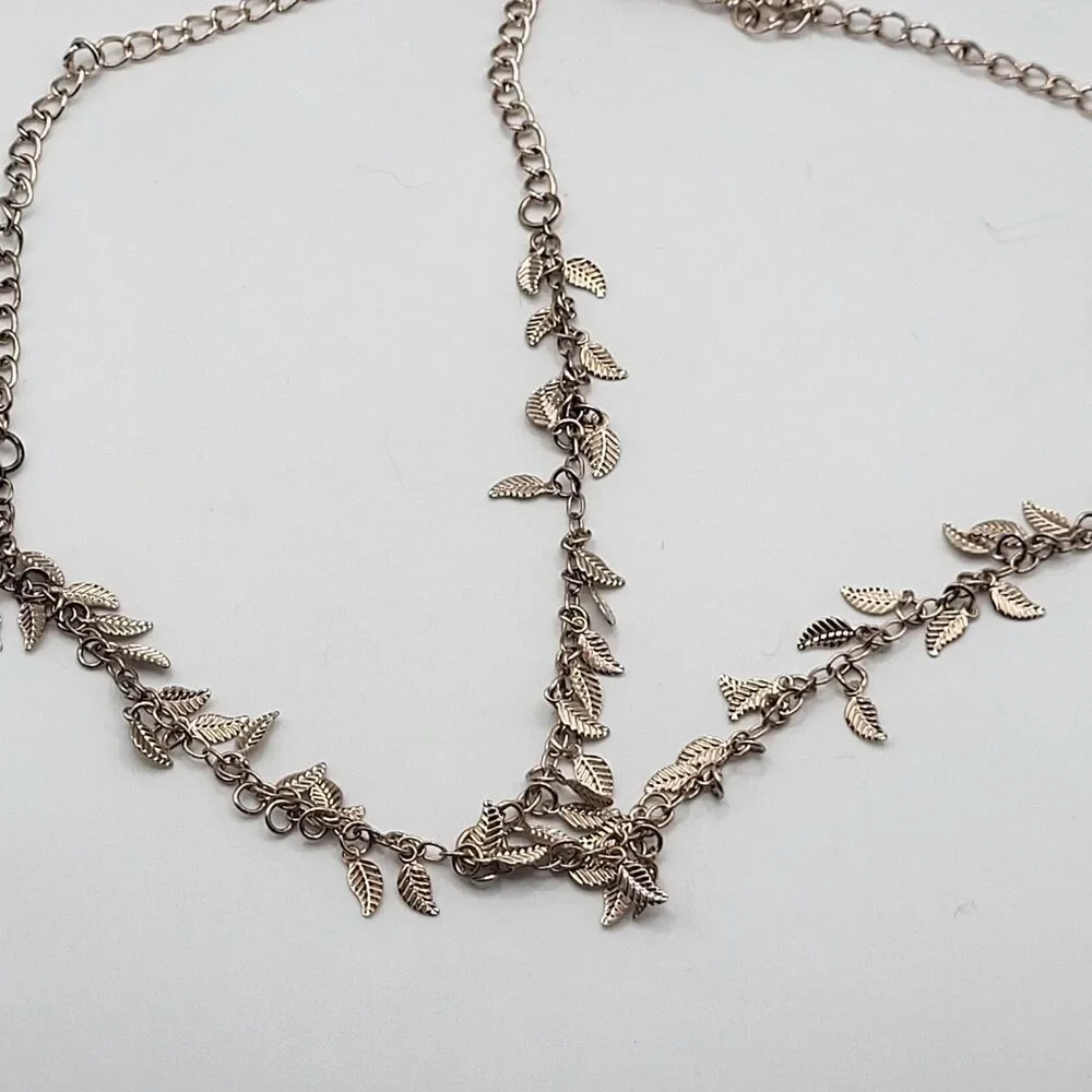Bohemian Festival Head Chain Leaves Fairy Fae one size